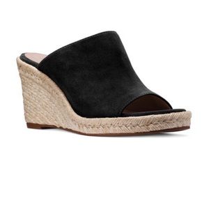 Stuart Weitzman Marabella Slide Espadrille Sandal Black Size 9